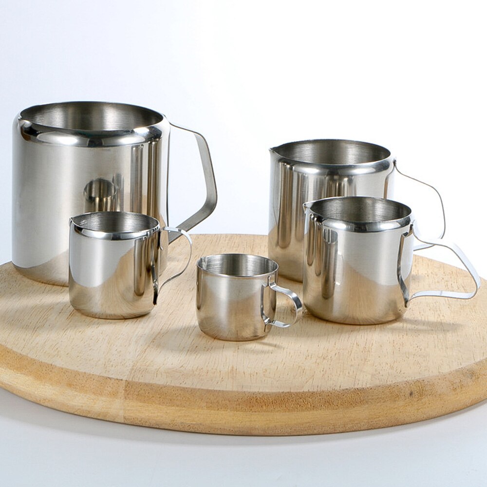 Mini Stainless Steel Milk Pitcher Cup Coffee Jug Cappuccino Latte Art Pitcher Frothing Steam Cup Milk Pot Coffee Accessories