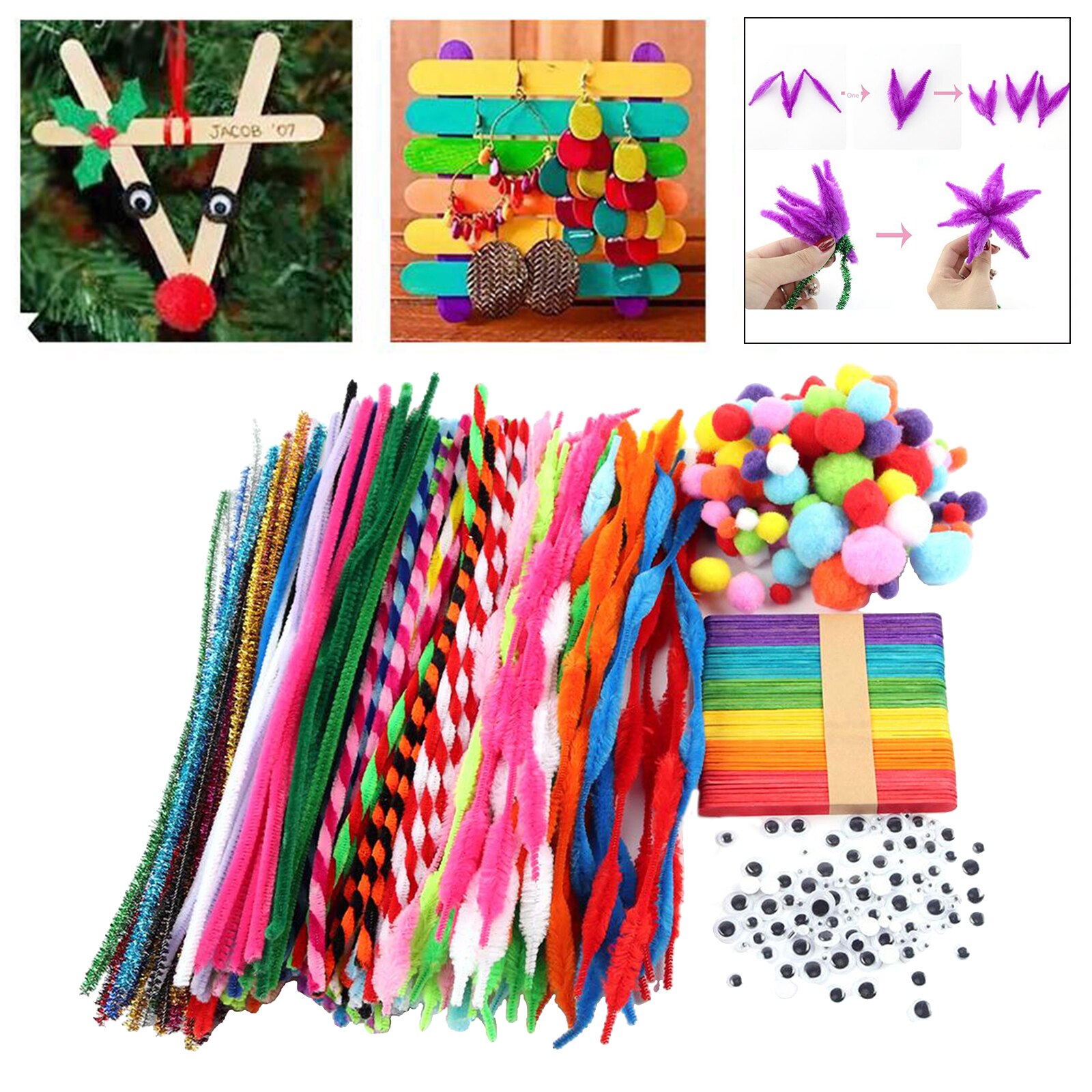 Kid's Arts and Crafts Supplies - Assorted Crafting Art Supply Set for Age 3-10 - All in One DIY Arts Set