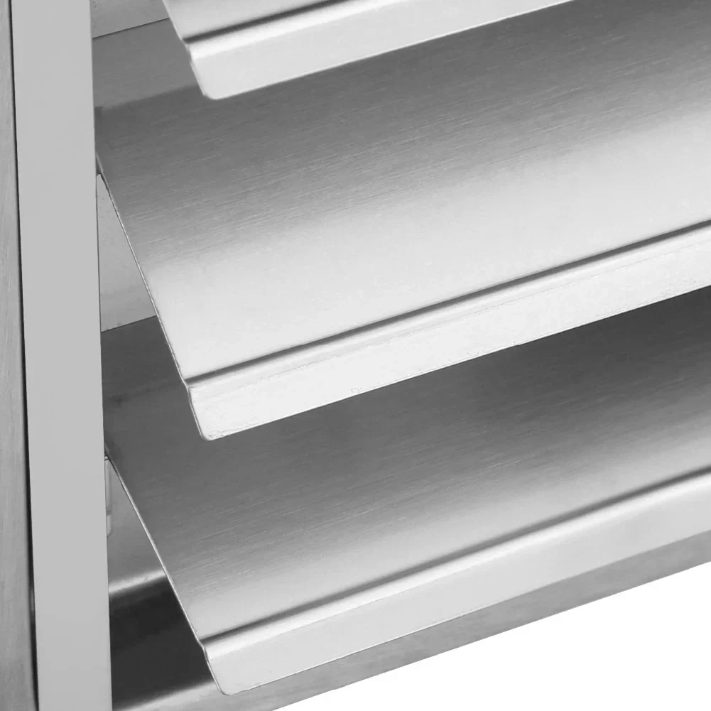 100 mm ontluchter kanaalgrill buitenmuur ventilatie cap cover vierkante luchtuitlaat beweegbaar roestvrij staal voor huisdecoratie