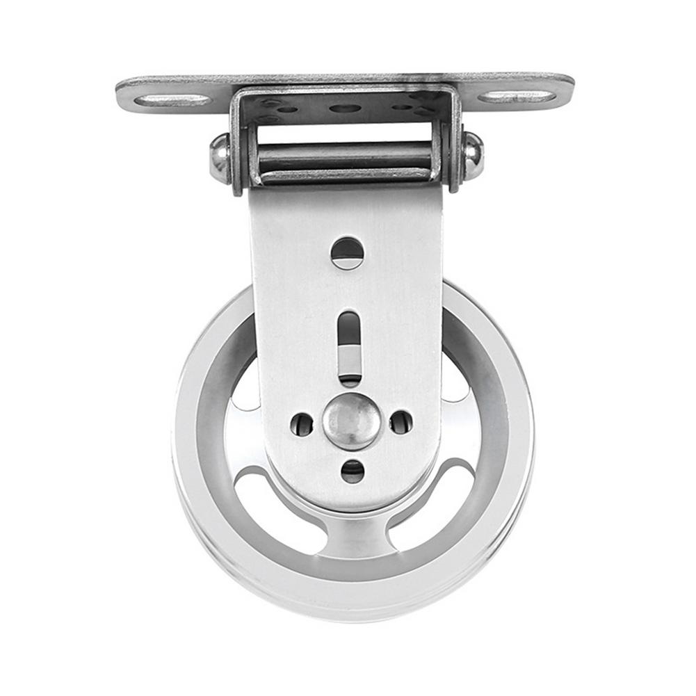 Polea giratoria silenciosa para gimnasio en casa, accesorios de sistema de Cable de elevación, acero inoxidable, rueda de cojinete giratorio, montado en la pared: Alloy
