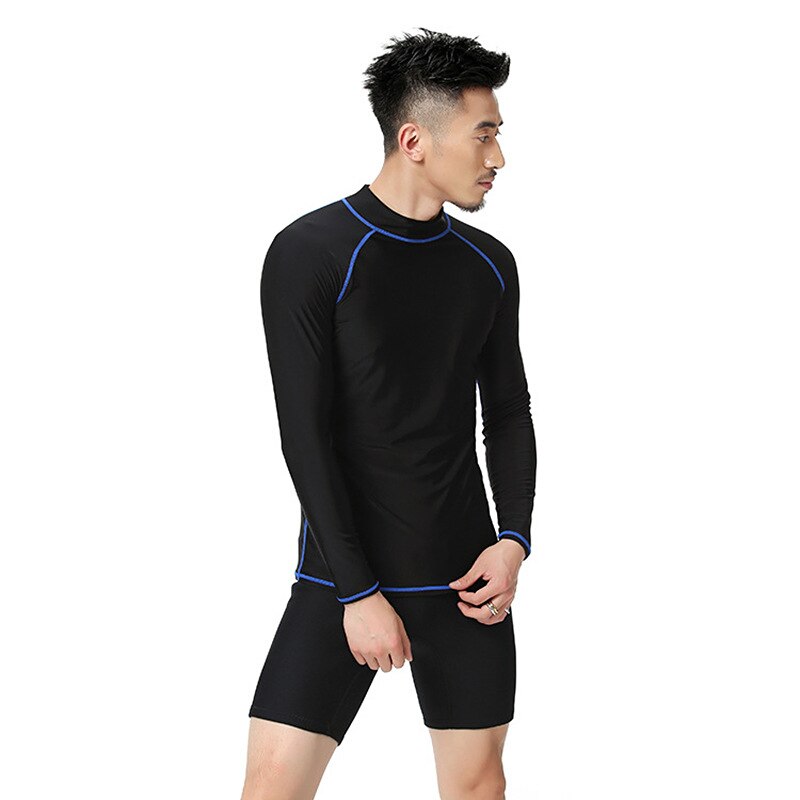 Men's Tight Swimming Diving Suit Lycra Suit Super Elastic Diving Long Sleeve Surfing Snorkeling Quick-Drying Sportswear