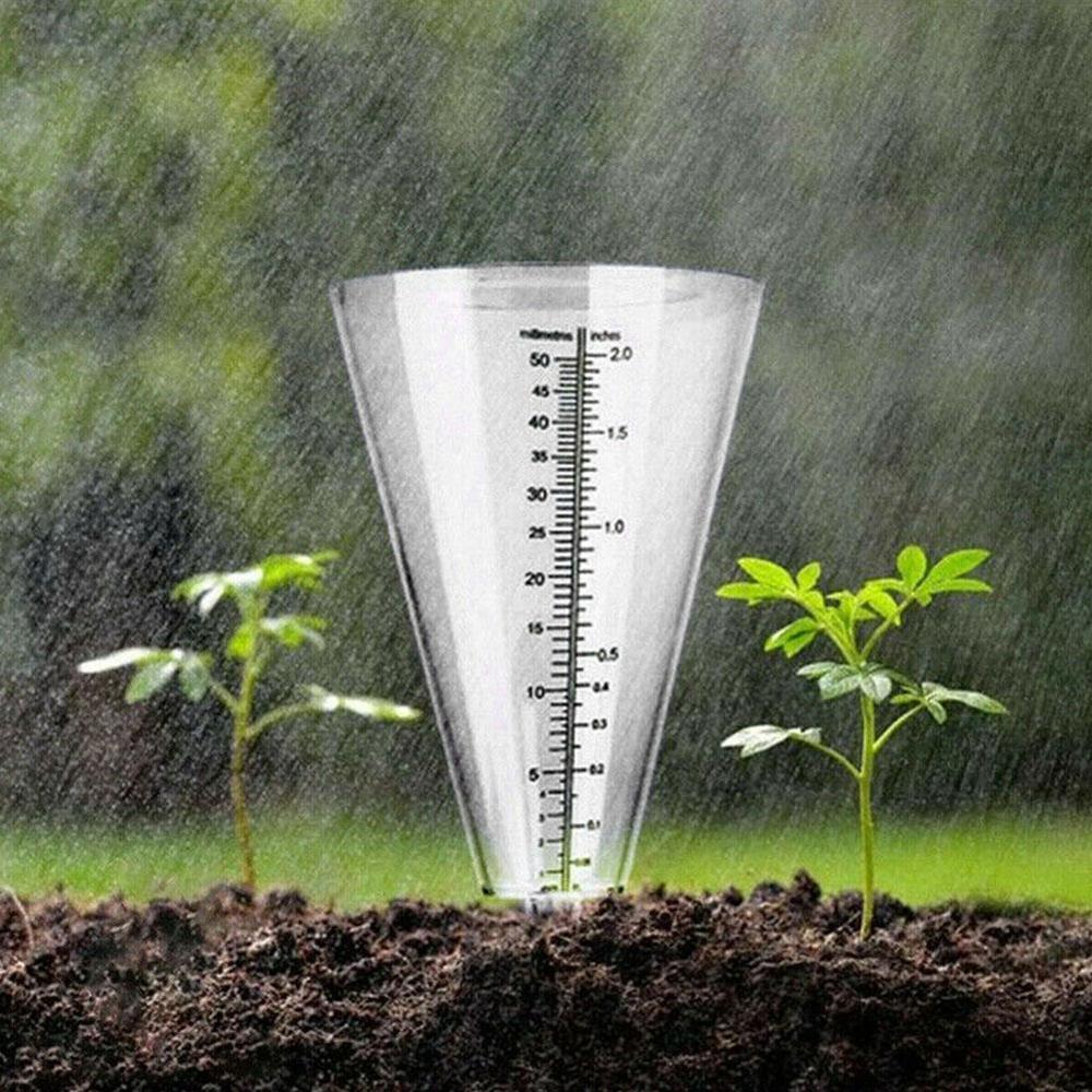 Cone Rain Gauge Measurement Ground Spike Precipitation Measuring Garden Rainfall Measurer Tools Meteorological Yard Outdoor Y4L1