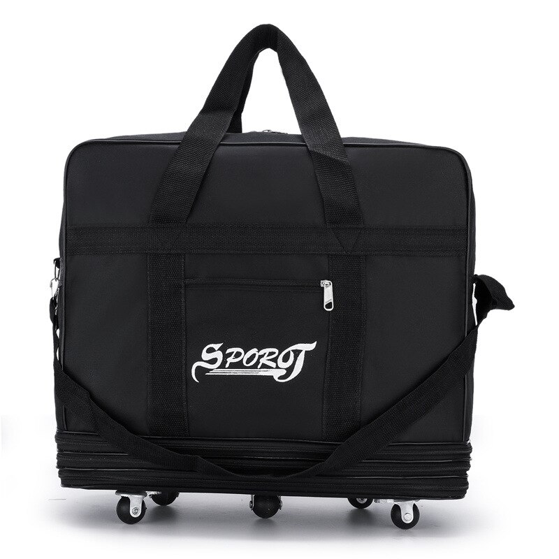 Grote Capaciteit Spinner Bagage Waterdicht Mannen Vrouwen Oxford Trolley Case Black Reistas 27 34 Inch Rolling Bagage XA544F