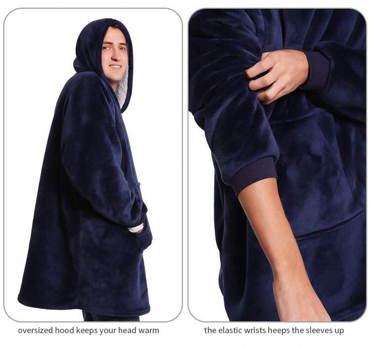 Super Weiche mikrofaser Plüsch Korallen Vlies Sherpa Decke Mit Ärmeln schräg Kleid Bademantel Sweatshirt zur Seite fahren TV Vlies Decke