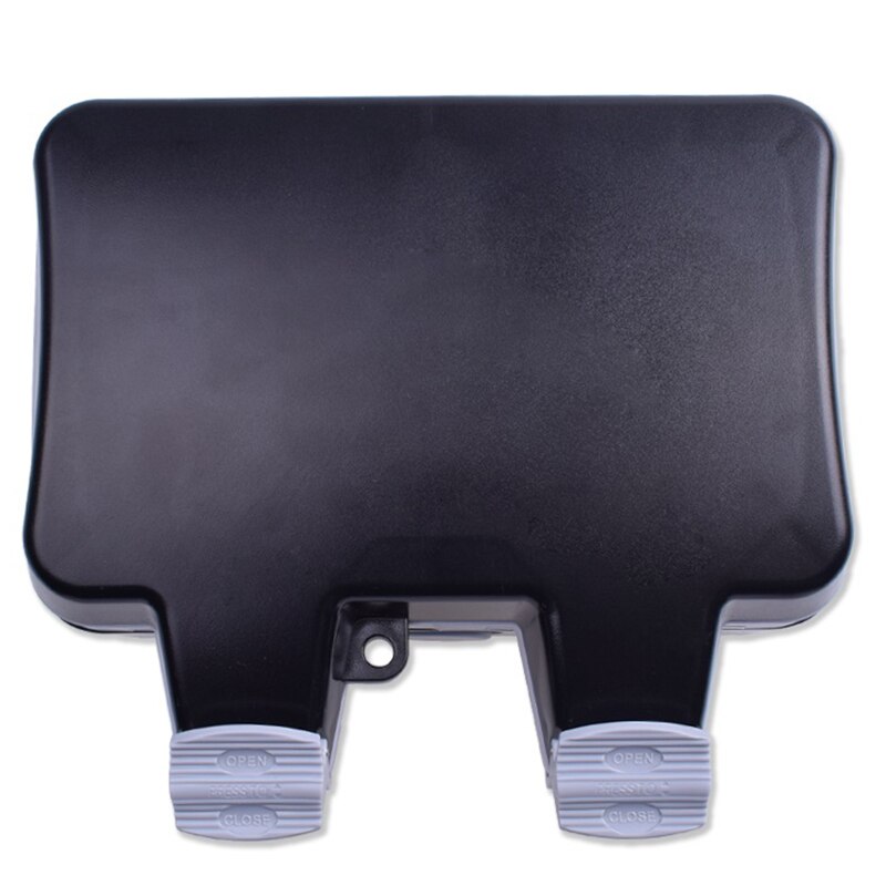 IP66 Waterproof Outdoor BOX Wall Socket 13A Double Universal / UK Switched Outlet with USB Charging Port UK Plug