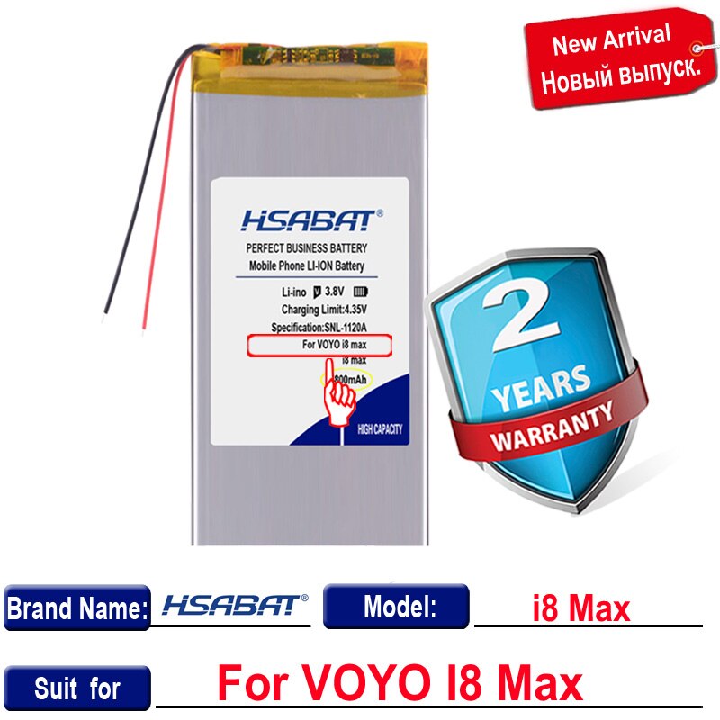 Hochwertiger 100% 5800- mah-akku für voyo  i8 max tablet-pc ( 2 -adrig) + kostenloses werkzeug