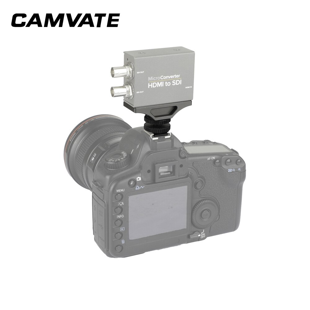 Camvate Extension Ondersteuning Met Schoen Adapter Voor Blackmagic Mini Signaal Converter C2086