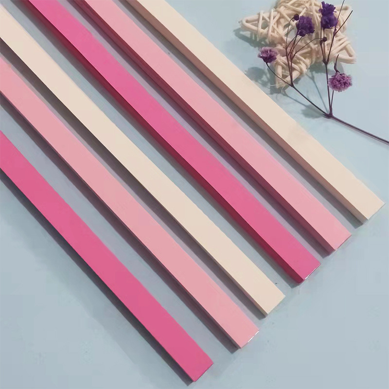 540 hojas de tiras de papel de Origami Stars, papel plegable de 27 colores, colorido, doble cara, estrella de la suerte, Origami DIY, artes hechas a mano, decoración del hogar: Borgoña