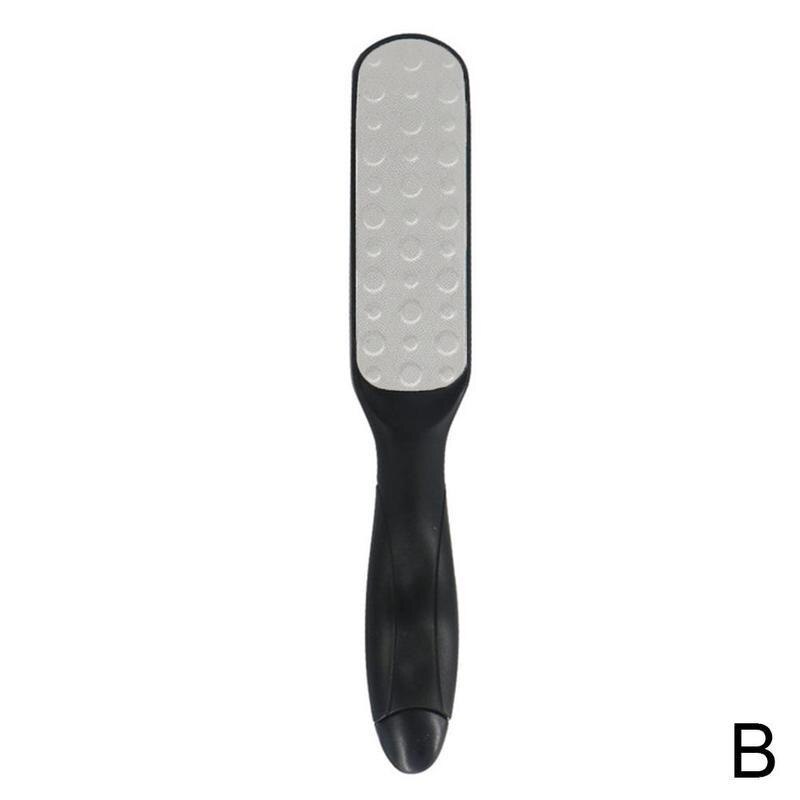 Rvs Voet Bestand Professionele Dubbele Side Voet Bestand Rasp Hak Rasp Harde Dode Huid Eelt Remover Voet Rasp: Black