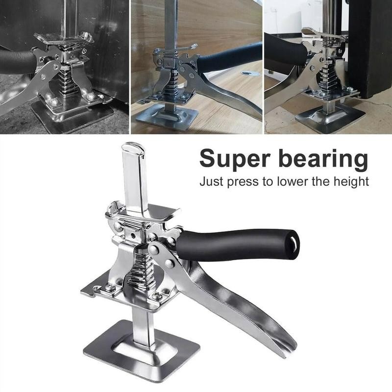 Arbeidsbesparende arm, 2-delige arm handliftgereedschap, vertragings wandtegellocator, multifunctioneel hoogteverstelling liftapparaat voor deur meubilair paneel kast plank lifter