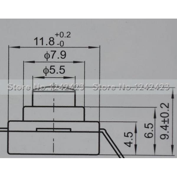 Ensemble de boutons de commutation pour lampe de poche, 3A, haute puissance, pièces de bricolage, interrupteur électronique pour torche, 5 pièces/lot
