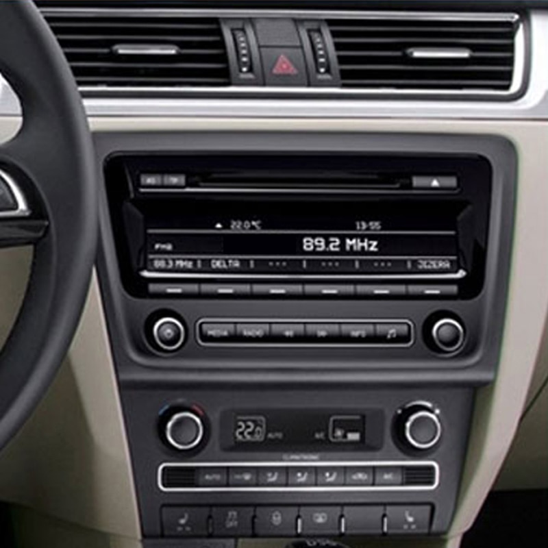 2Din Car Radio Panel Fascia for Skoda Rapid Stereo Fascia Frame Panel Dash Mount Kit Adapter Trim Bezel Fascia