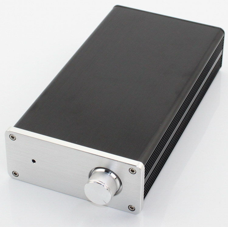 Aluminium minikapsling effektförstärkare chassi diy box box silver 208*116*50mm