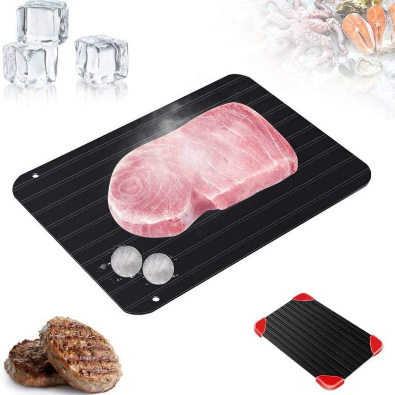 1PCS Defrost Tray Fast Thaw Frozen Meat Fish Sea Food Plate Board Defrosting Tray Kitchen Gadget Tool