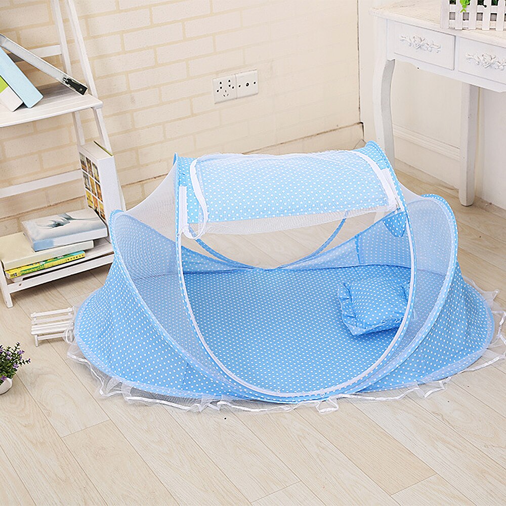 Moustiquaire pliable pour lit de bébé | Filet pliable pour lit de bébé, ensembles d'oreiller pour enfants