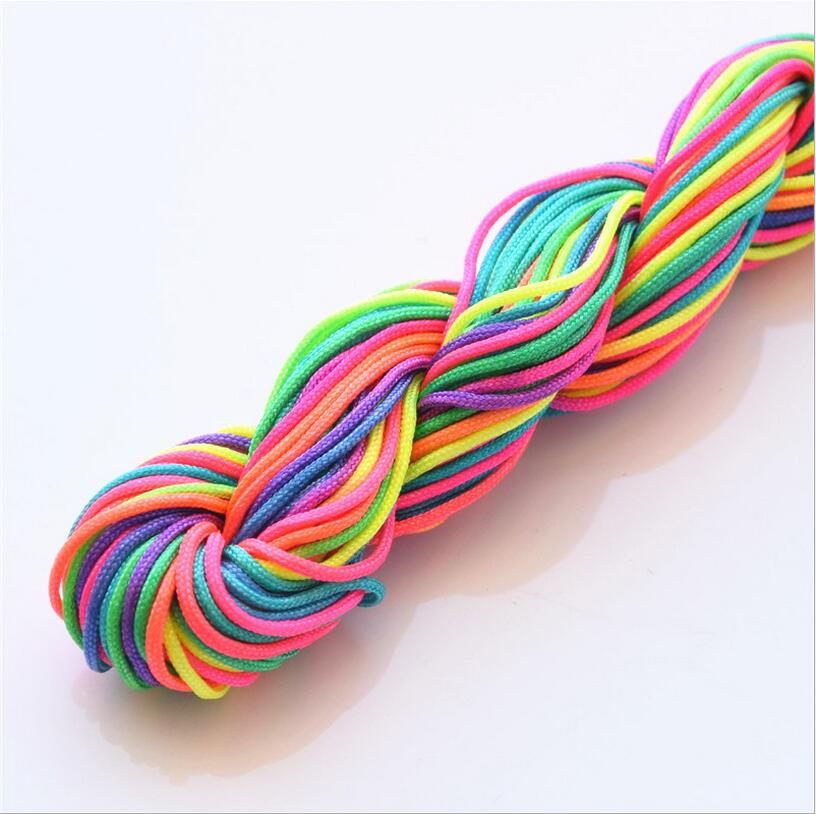 1mm*25m nylonperler smykkesnor tråd kinesisk knute macrame rottehale tau til gjør-det-selv-håndverk verktøy håndsøm tråd  z1181