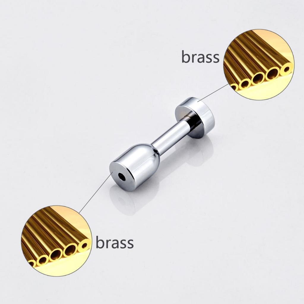 Wall Mounted Small Base Bathroom Towel Hook Rod with Mounting Screws