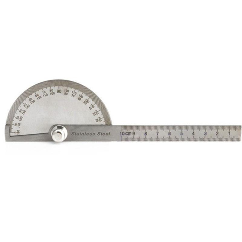 180 Degree Rotation Protractor Angle Finder Arm Measuring Ruler 10cm Tool