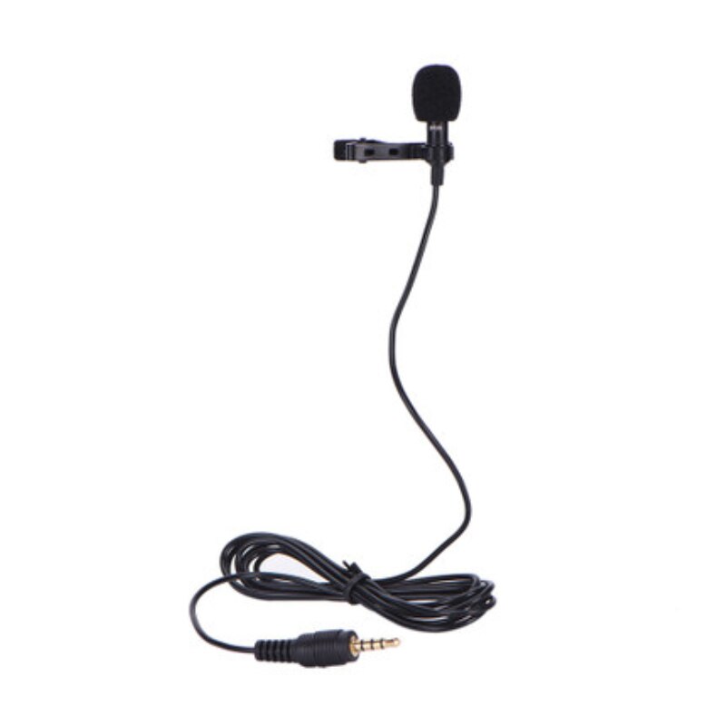 1.45m mini bærbar mikrofon kondensator clip-on revers lavalier mikrofon kablet mikrofo / mikrofon til telefon til bærbar computer