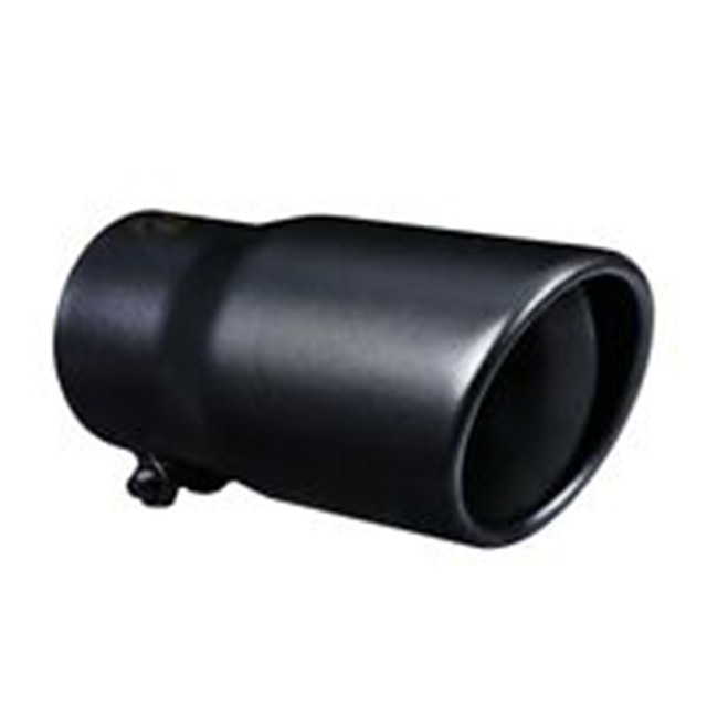 Car Accessory 62mm Exhaust Pipe Exhaust Muffler Pipe Black Replacement 304 Stainless Steel Exhaust Pipe For Universal Car Parts: straight black