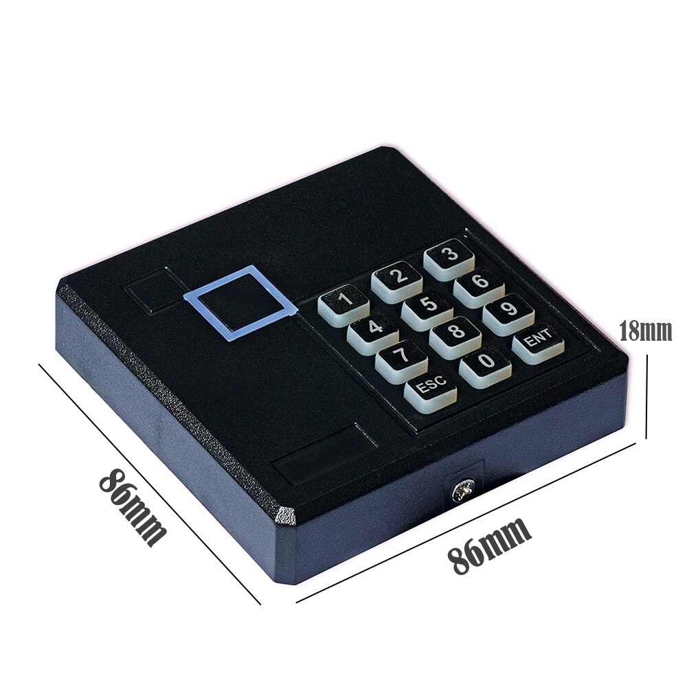 5000 User IP68 Waterproof Access Control Keypad Outdoor RFID Access Controller Touch Door Opener System EM4100 125KHz Key Card