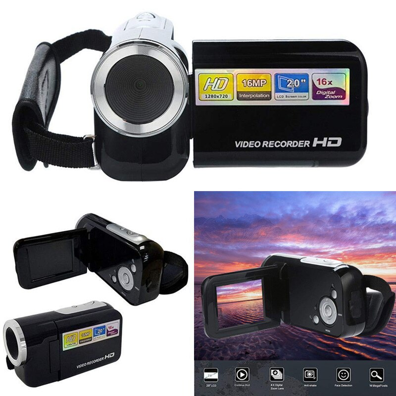 Video Camera Camcorder 2Inch Screen 16 Million Pixel Mini Digital Camera Camcorder UY8