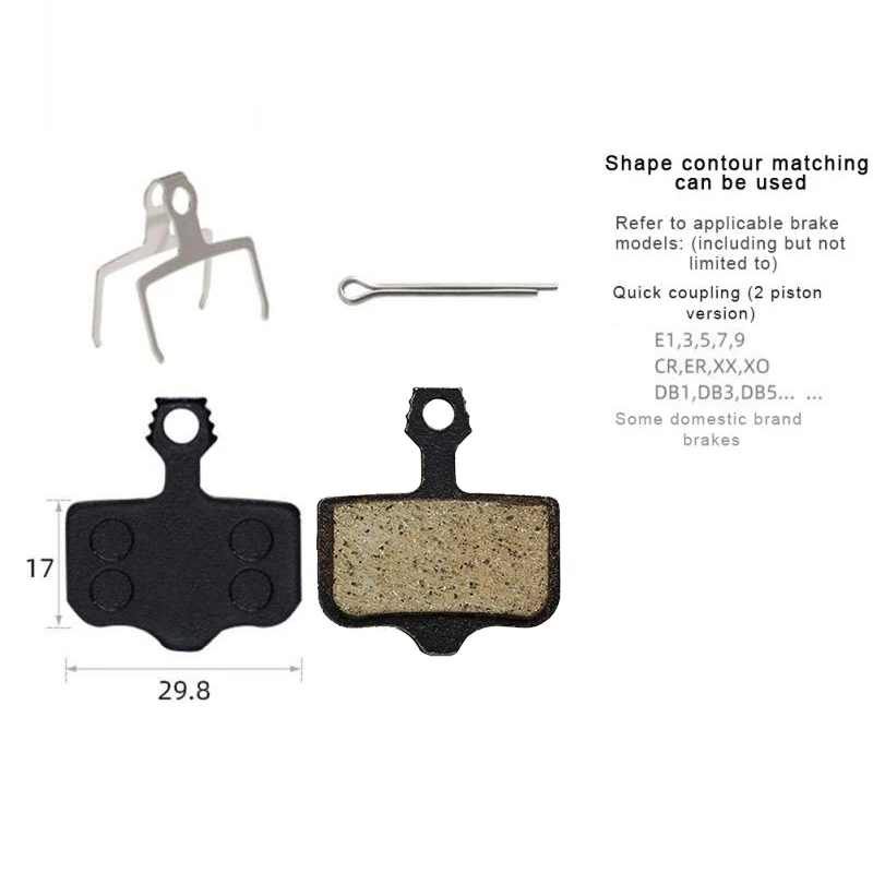 4 paires de plaquettes de frein à disque de vélo en résine, pour Avid Elixir R/CR/CR-MAG/E1/3/5/7/9 SRAM RED FORCE AXS niveau T/TL X0 XX DB1/3/5