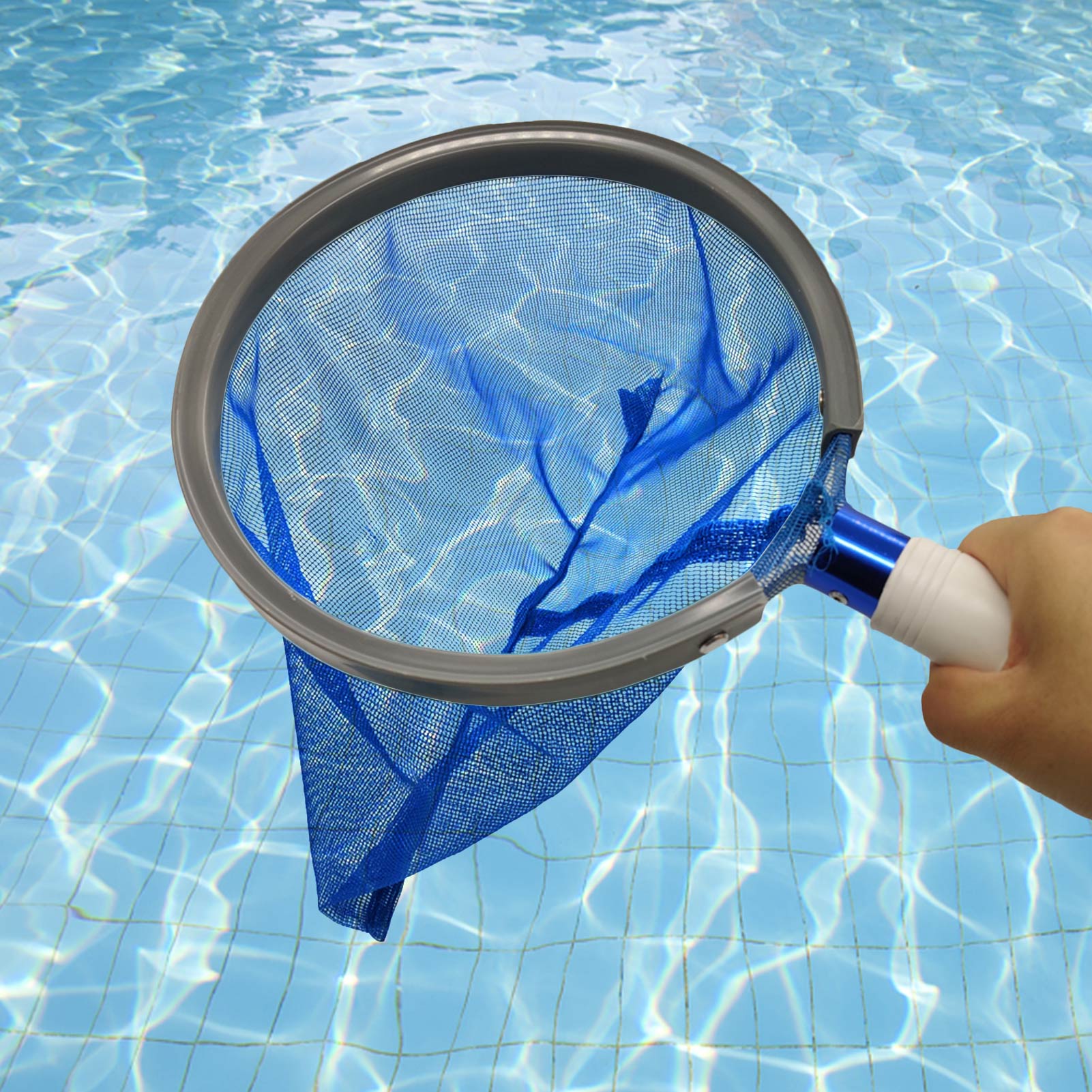 Swim Pool Leaf Rake Fine Mesh Frame Net Pool Cleaner Pool Skimmer Leaf Catcher Bag Swimming Pool Cleaner Accessories
