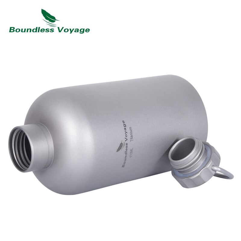 Borraccia sportiva in titanio da viaggio senza limiti con coperchio in titanio campeggio esterno ciclismo escursionismo picnic acqua tè caffè bicchieri 400ml
