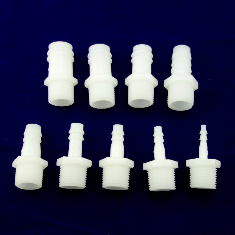 Plastslang hulling skarvar skarv koppling adapter hankontakt trädgård mikro bevattning vatten anslutning bspp gänga