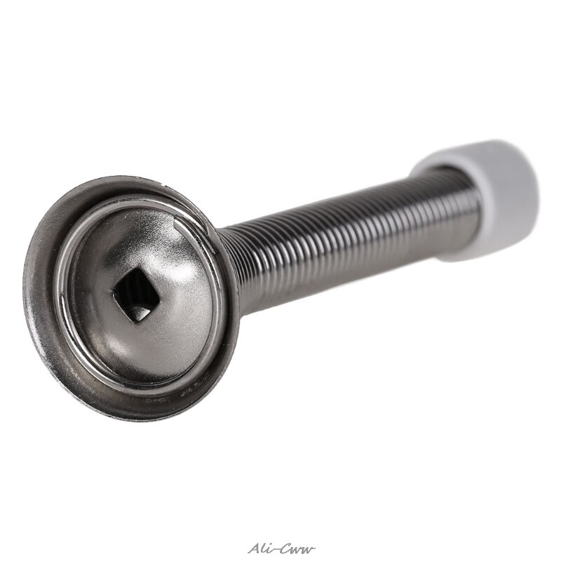 1Pc Rubber Cap Metal Door Stops Spring Stopper Wall Mounted Skirting Board 85mm Door Stopper