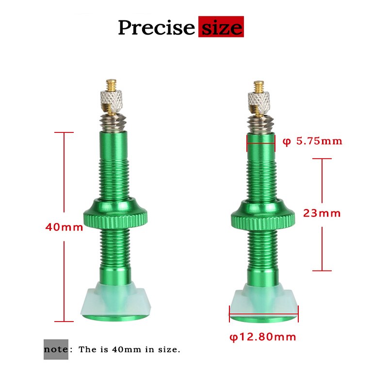 1 stk 40mm/60mm mtb landevejscykel ultralet aluminiumslegering slangeløse ventiler fv fransk dæk f/v ingen slanger presta dækkonverteringsværktøj