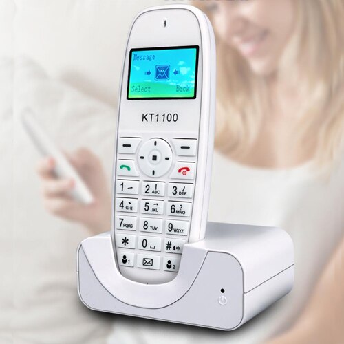 cordless phone GSM SIM Card Fixed Phone for the elderly white Landline Phone Fixed Wireless Telephone home office house: Default Title