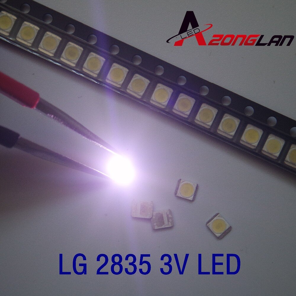 3528 2835 3V SMD LED 1W LG 1000PCS/Lot Cold White 100LM For Television LED Backlight