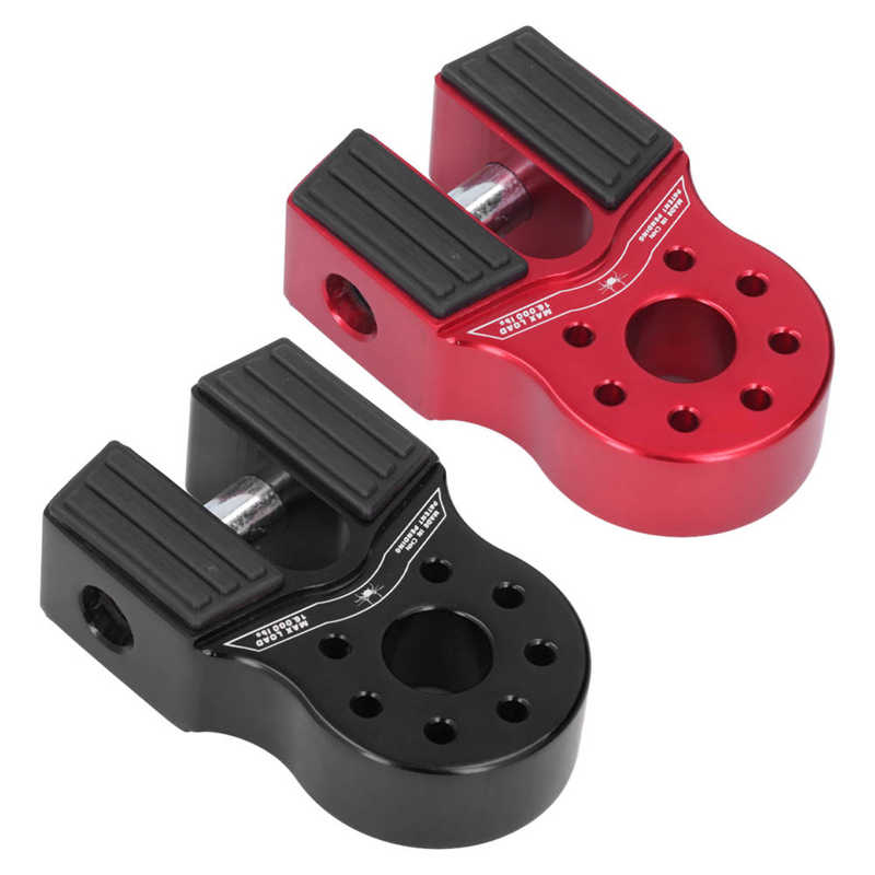 Flat Tow Hook Mount Wear Resistant Winch Shackle Connector 16000lb Loading Rustproof for Trucks for ATV for Pickup