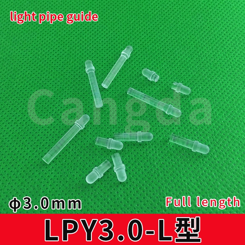 3mm diameter transparent light guide rod LED round head light guide light source column PC indicator led patch light guide strip