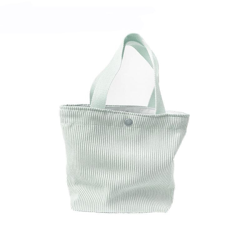 Women Corduroy Shopping Bag Female Canvas Cloth Shoulder Bag Environmental Storage Handbag Reusable Foldable Eco Grocery Totes