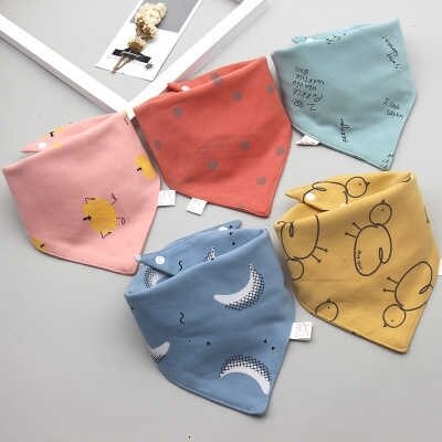 5 stk/partij Slabbers Kwijlen Katoenen Baby Sjaal Burp Doek Bandana Slabbetjes Pasgeboren Baby Jongen Baby Meisje Peuter Stuff: Brown  5pc