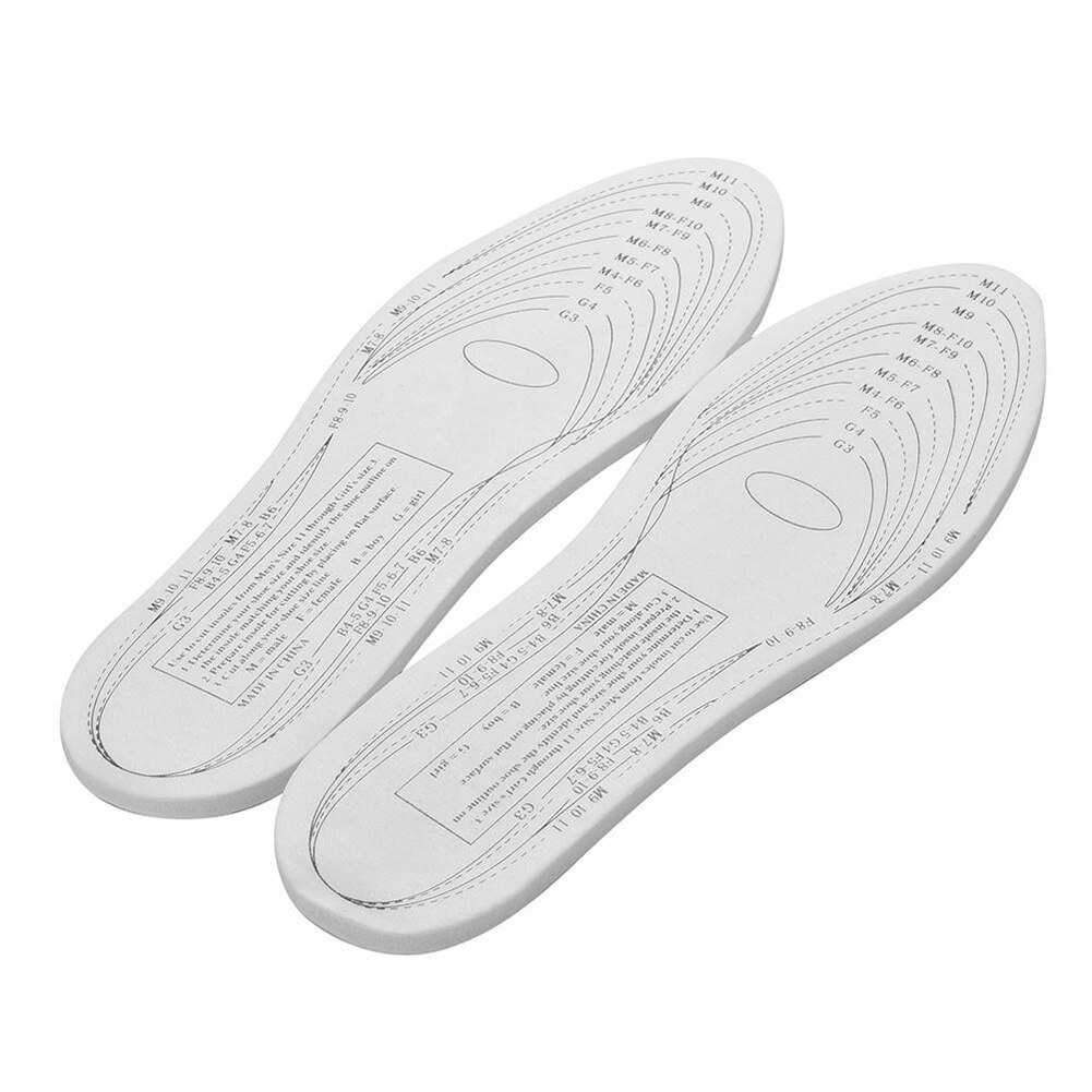 1 pari memory foam kengät pehmuste ortopedinen hengittävä hikeä imevä mukava urheilullinen pohjallinen shokki tee itse pohjalliset