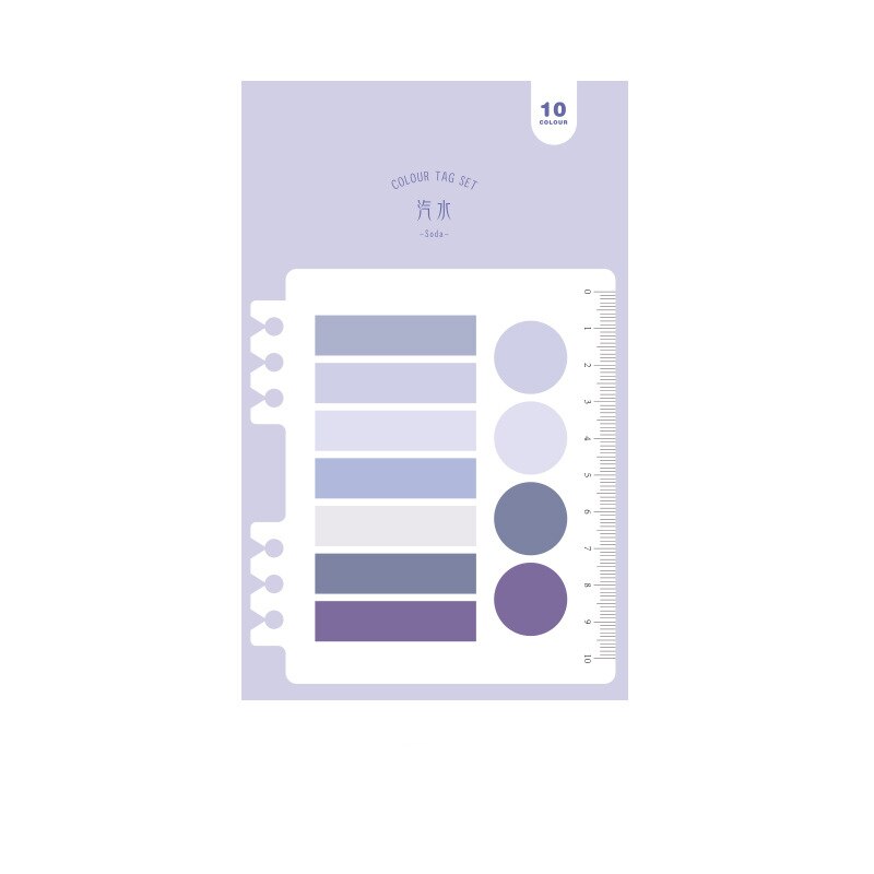 Gradient Color Post-It Notes Handmade DIY Scrapbooking Stickers Stationary Office School Supplies Paper Memo Pad Sticky Label: Purple