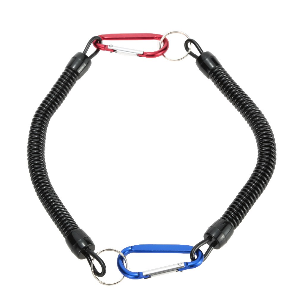 2 uds pesca cordones de navegación cuerdas 1,4 m con bobina para pescado perdido cuerda Protector de varilla de polo de pescado cuerda elástica de la línea de pesca herramienta