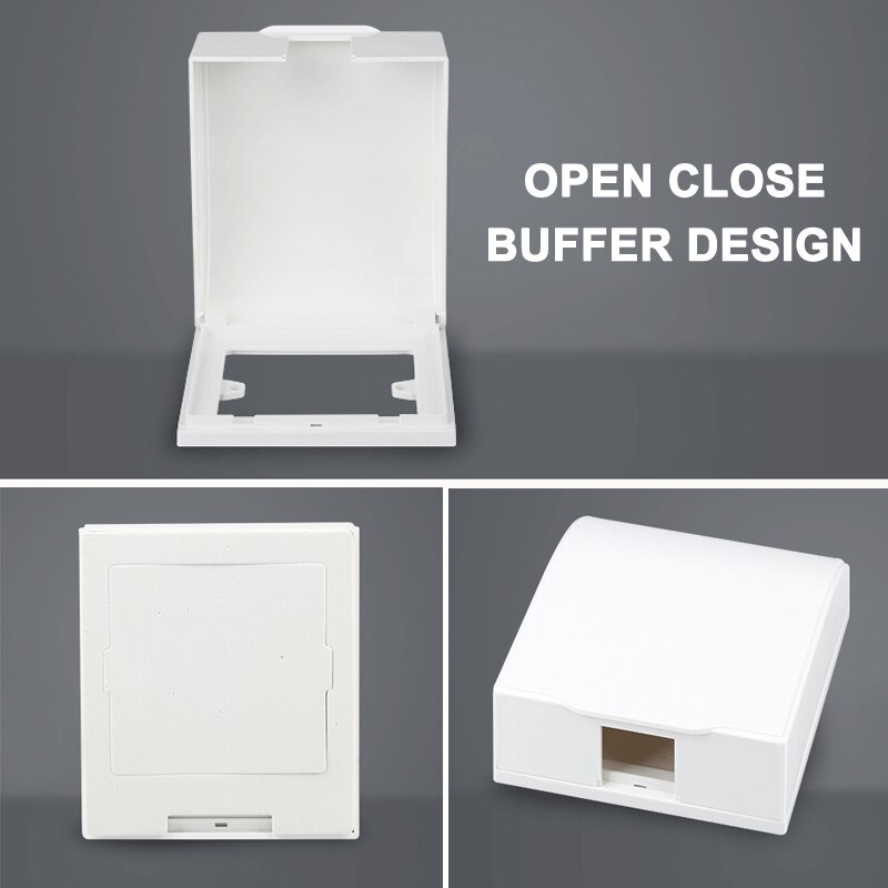 Plastic Switch Waterproof Cover Box Wall Light Socket Doorbell Flip Cap Cover for Home Plastic Switch Waterproof Cover Box-30
