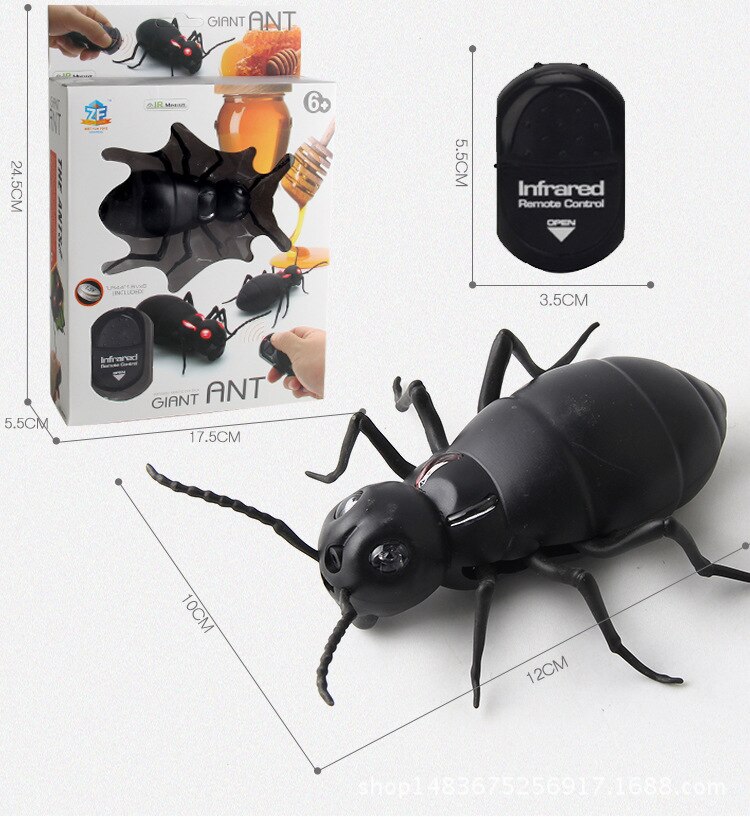 Télécommande infrarouge RC, jouet Animal, Kit pour enfants adultes, cafard intelligent, araignée, serpent, fourmi, farces, Radio, insecte pour garçons: 9917 ant