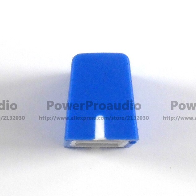 20 pçs/lote azul escuro novo canal crossfader fader botão tampa para rane 56 57 61 62 64 68