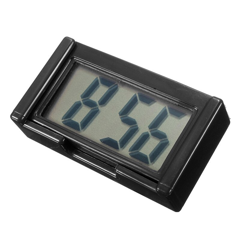 Mini Auto Digitale Klok Auto Accessoires Auto Klokken Auto Elektronische Klok Lcd Horloge Klok Geschikt Voor Auto Interieur Versieren: black