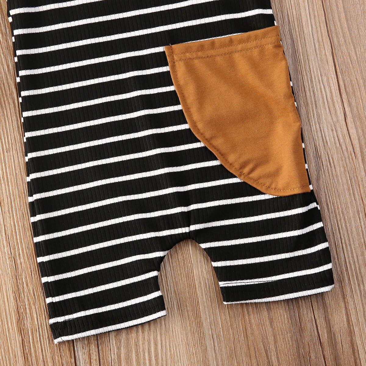 Neue Nette Baby Mädchen Jungen Rippe Streifen Ärmellose Gesamt Kleinkind freundlicher Rundhals ziehen-auf Overall kurze Hose