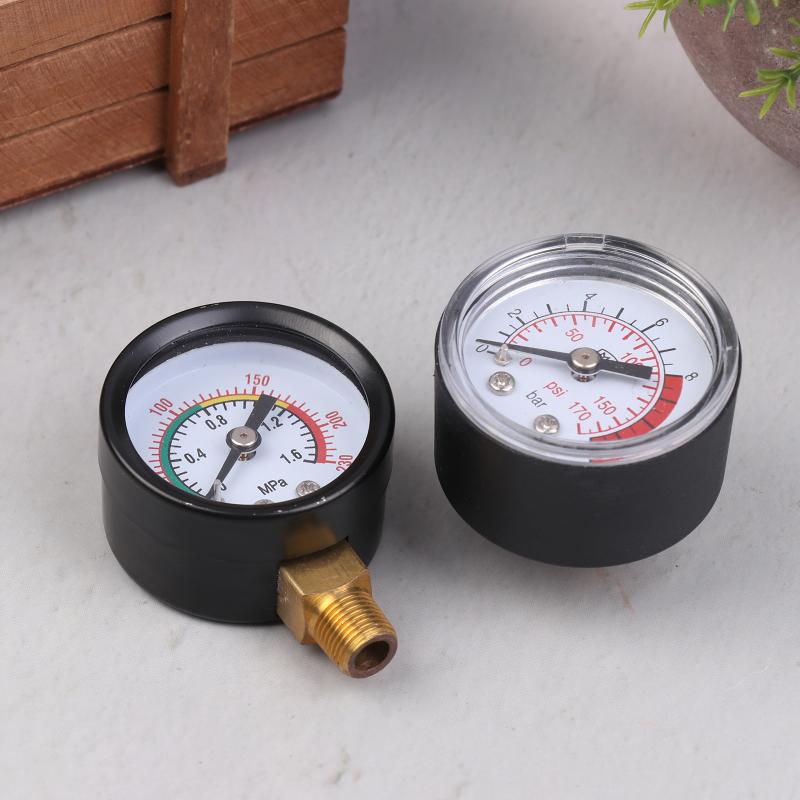 Tryckmätare luftkompressor pneumatisk hydraulvätska 0-12 bar  / 0-170 psi lättavläst mätinstrument