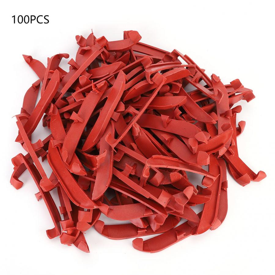 Plastic Plastic Fruit Boom Tak Bender Boom Drukken Buigen Modelling Tool Tuinieren Accessoires Plant Ondersteuning: 100PCS