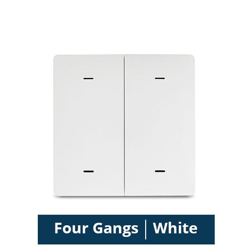 Zemismart Tuya Zigbee Wireless Switch Battery Wall Remote with Push Button Smart Life 1 2 3 Gangs: 4 Gang
