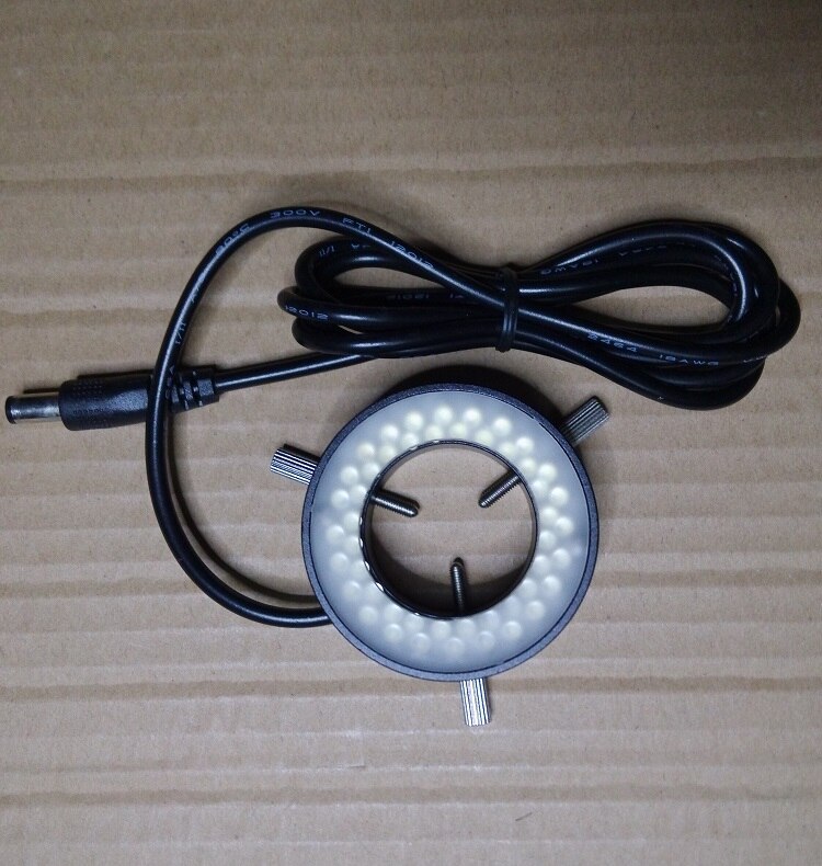 C-C-D Visual Light Source Metal 30mm Inner Diameter Ring Adjustable LED Light Source Monocular Microscope Ring Light Source 0-5w